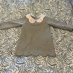 Jacadi Grey Sweatshirt Dress - 12 Months